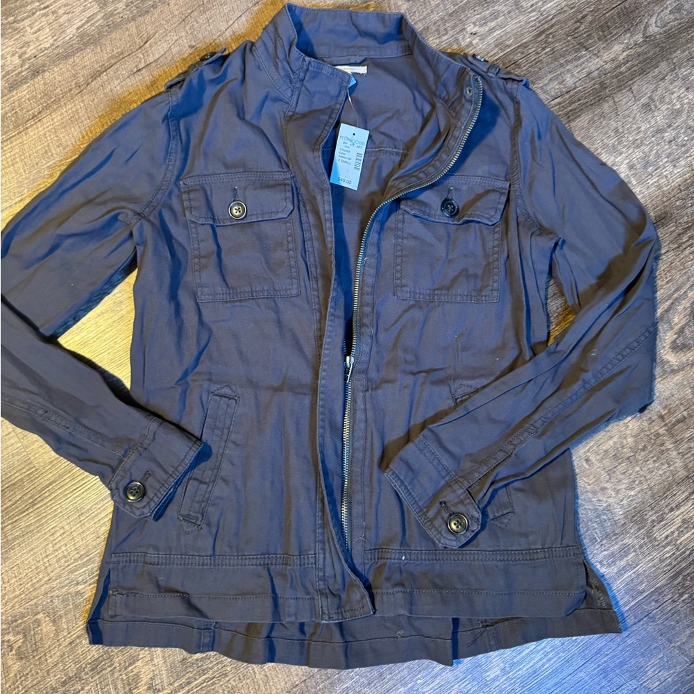 Maurices Dark Gray Utility Jacket